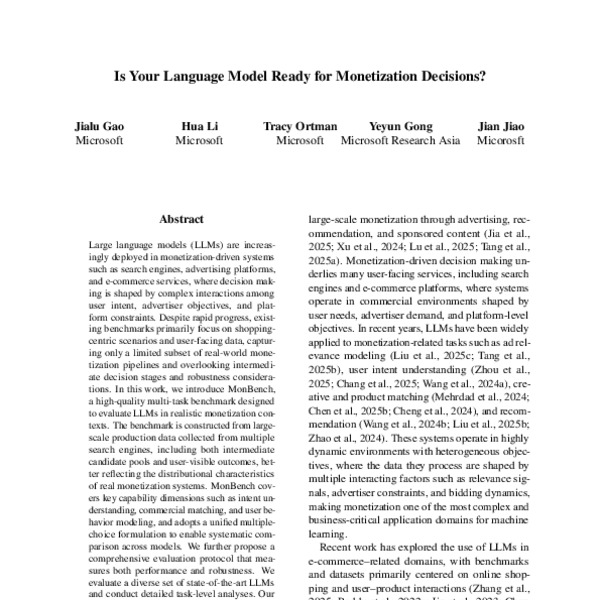 First page of the MonBench paper
